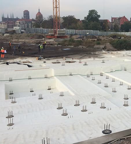 Large scale commercial waterproofing project in Abu Dhabi, Al Ain, Dubai, and UAE